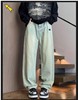 F040753新款美式高街水洗牛仔裤百搭男女休闲拖地长裤 商品缩略图1