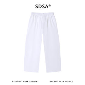 SDSA男装2026新款高贵轻奢简约纯色亚麻休闲裤百搭透气舒适裤子