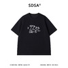SDSA男装2026新款高贵轻奢手写标语印花短袖T恤宽松圆领休闲上衣 商品缩略图0
