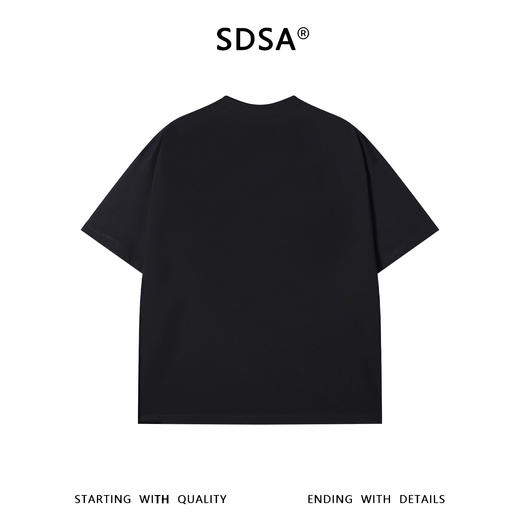 SDSA男装2026新款轻奢设计感简约渐变晕染小熊圆领短袖T恤百搭 商品图1