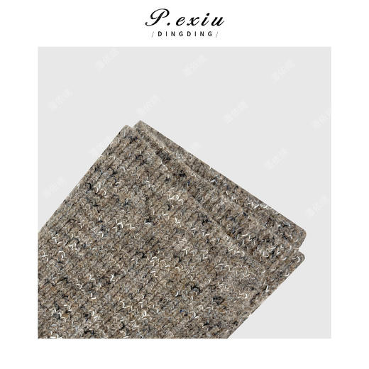 04-2潘依绣丁丁宠粉 羊毛复古混纺花纱舒适保暖百搭围巾披肩Q19584 商品图2