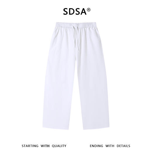 SDSA男装2026新款高贵轻奢显瘦时尚抽绳松紧休闲裤百搭舒适休闲 商品图0