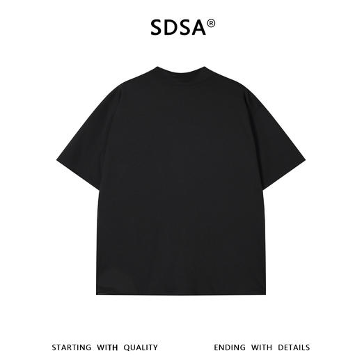 SDSA男装2026新款高贵轻奢高级感小众设计感飘带T恤V领短袖上衣 商品图4