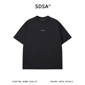 SDSA男装2026新款高贵轻奢简约美式胸前印花字母圆领短袖T恤百搭