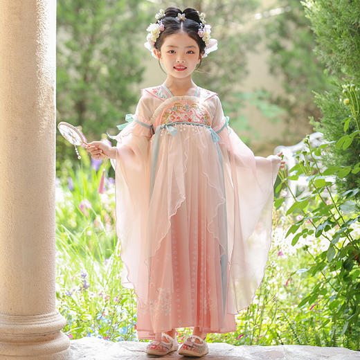 【团购】【锦兔谣】苏城纪女童襦裙汉服HC012长袖 商品图9