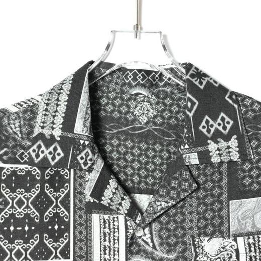 SDSA男装2026新款高贵轻奢潮牌复古腰果花卉翻领短袖衬衫百搭时尚 商品图2