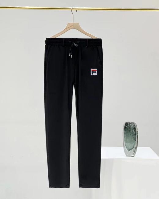 F040724夏季新款刺绣柔软透气弹力男士抽绳松紧腰清凉冰爽休闲运动裤 商品图2