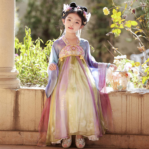 【团购】【锦城】苏城纪女童襦裙汉服SL3336长袖 商品图7