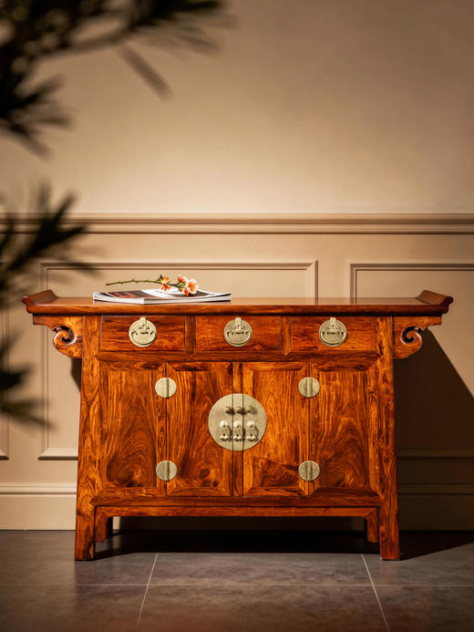 清 黄花梨三联橱柜 商品图0