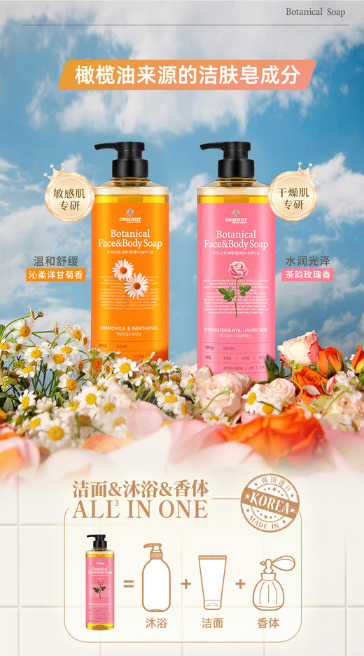 欧舒然-植萃洁面沐浴皂液(790g)  沐浴露 商品图3