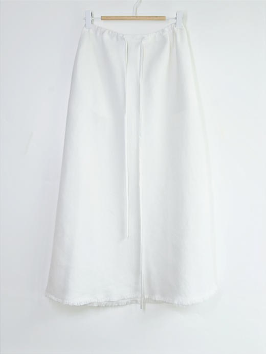 亚麻抽绳散穗半裙 商品图4