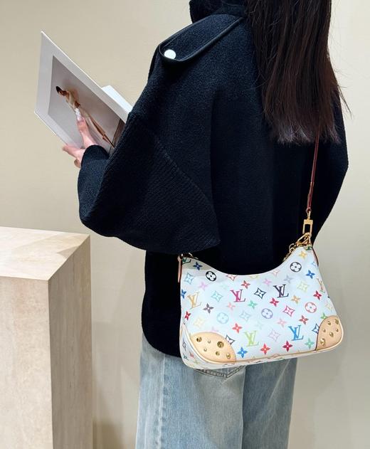 驴家 BOULOGNE 手袋 白三彩牛角包 商品图2