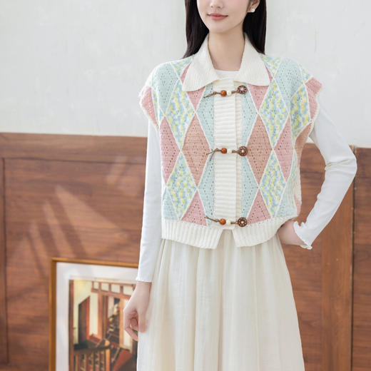 苏苏姐家诺恩背心手工DIY钩针毛线团自制材料包 商品图3