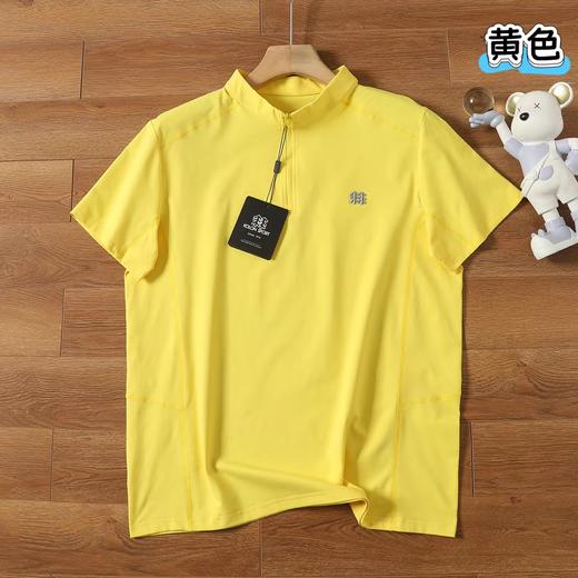 F040743户外男生休闲百搭速干吸湿运动半拉链POLO衫 商品图3