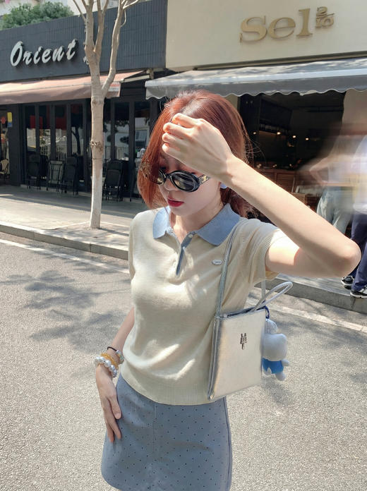 <曾小咸推荐>4.8现货秒杀 ！微信超特价！韩系翻领撞色针织衫 日常149.99 立减90 秒杀59.99！！ 商品图9