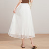 「自」全新升级【铂金会员137/天猫179/差价42】(12059)洛诗琳法式气质网纱半身裙2026夏季新款高腰显瘦中长百褶裙 商品缩略图2