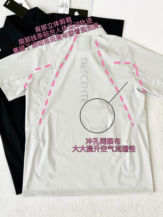 毒家！工艺复杂！高端系列！dst箭头家TRAINING 系列男士运动短袖 POLO 衫 切割polo 商品图2