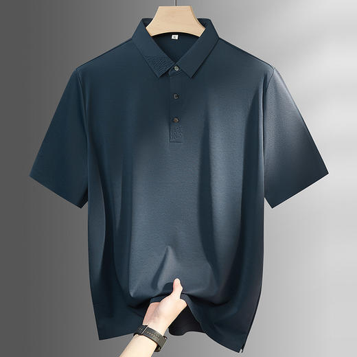 【DPF】大依优型大码男装夏季冰丝短袖POLO衫速干商务休闲透气上衣T恤 商品图2
