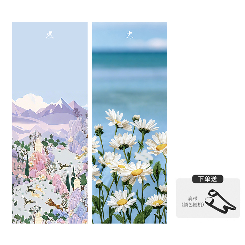壁虎新款【印花垫-花语间】天然橡胶印花瑜伽垫【12天发货】