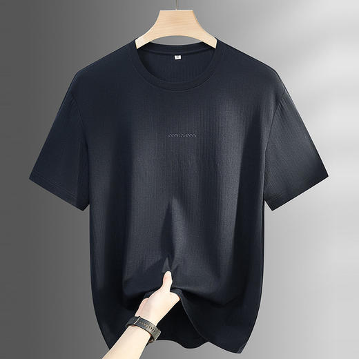 【DPF】大依优型大码男装夏季圆领纯色短袖T恤宽松透气舒适短袖上衣 商品图2
