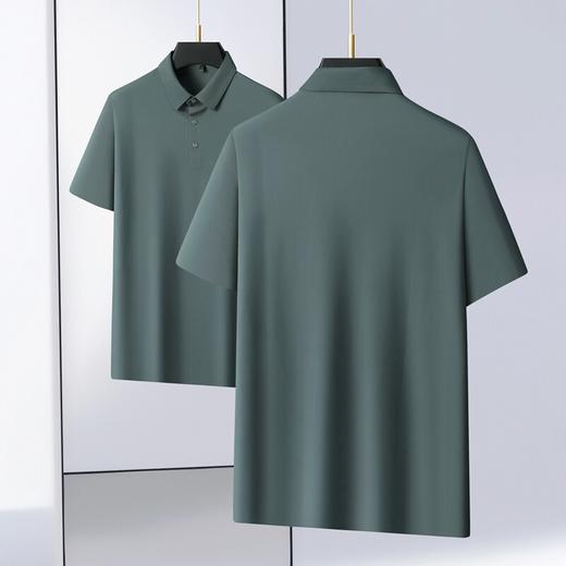 【DLS】大依优型大码男装夏季翻领冰丝polo衫短袖商务休闲百搭短袖上衣 商品图2