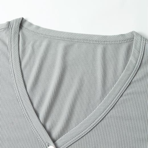 【积分换购不退货】伊芙丽绿色休闲针织家居服1E7101141Z 商品图2