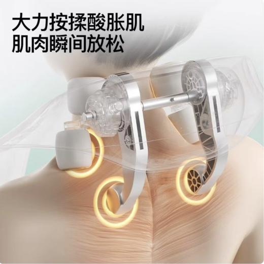 PGG颈部按摩仪肩颈疏通神器按摩枕家用颈椎颈肩按摩器全自动【动态纤维发热】M7披肩按摩仪 商品图2