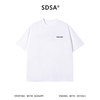 SDSA男装2026新款高贵轻奢极简风美式撞色刺绣字母圆领短袖T恤潮 商品缩略图0