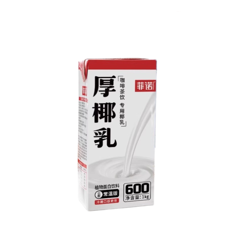 菲诺厚椰乳1l椰奶商用椰浆椰汁椰子汁耶乳奶茶咖啡生椰拿铁专用