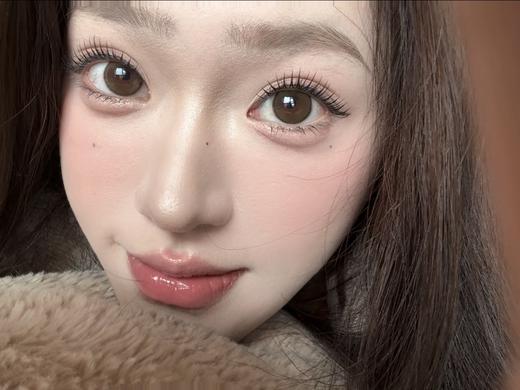 ocean girl  日抛 O-31（奶油格子） 直径14.2mm着色13.4mm 商品图1