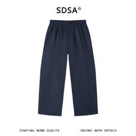 SDSA男装2026新款高贵轻奢简约纯色亚麻休闲裤百搭透气舒适裤子
