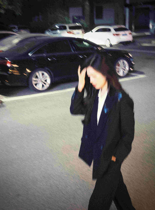 法小曼*子珍原创蝴蝶刺绣高定阔版黑色西装套装女廓形个性重要场合 商品图0