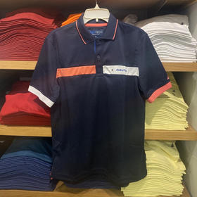Nautica/诺帝卡 男士夏季拼色Navtech排汗速干休闲运动短袖POLO衫