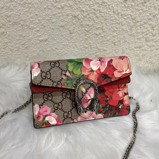 GUCCI 酒神 花卉 老花 mini斜挎包 商品图0