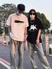 YW买手优选-情侣款100%棉爱心CP字母T恤出游穿搭超火上衣短袖171395203【预售3-5天发货】 商品缩略图7