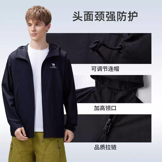 骆驼（CAMEL）男款梭织标准长防晒衣A16BATG009 商品图4