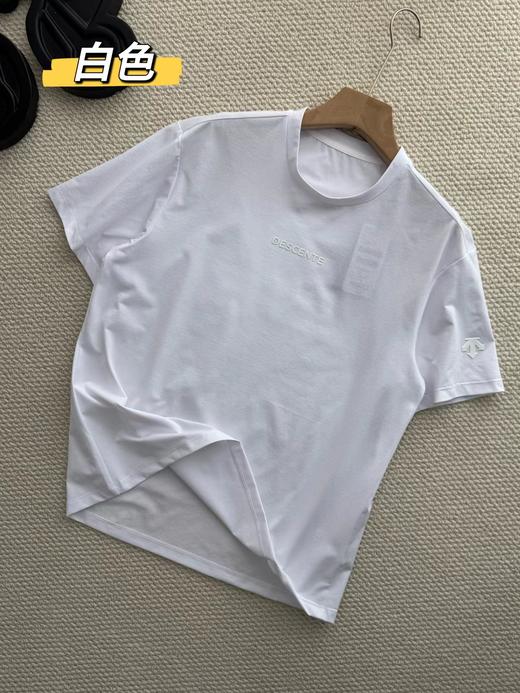 F040704夏季新款男女同款吸湿速干防晒极简通勤透气亲肤短袖T恤 商品图3