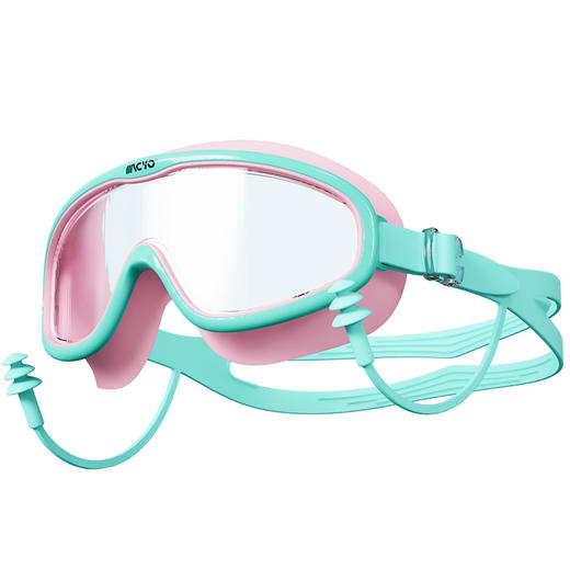 【赠镜盒 带防水耳塞】MACYO/麦克羊儿童高清防雾泳镜 游泳潜水装备 大框超广视野 柔软硅胶 防滑防掉 适配各种脸型 3-15岁可用 商品图4