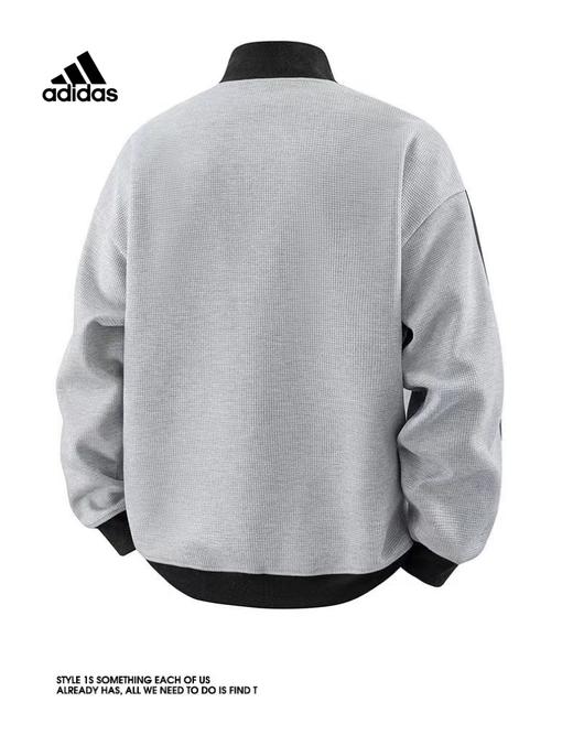 F040728春夏季新款时尚休闲百搭男女同款立领三条杠夹克外套 商品图1