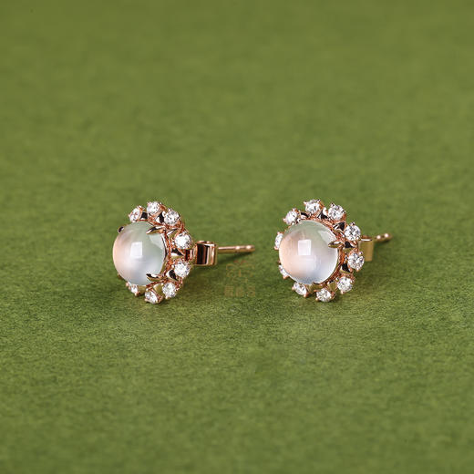 【向光而生】太阳花白蛋耳钉-EZ12601058 商品图2