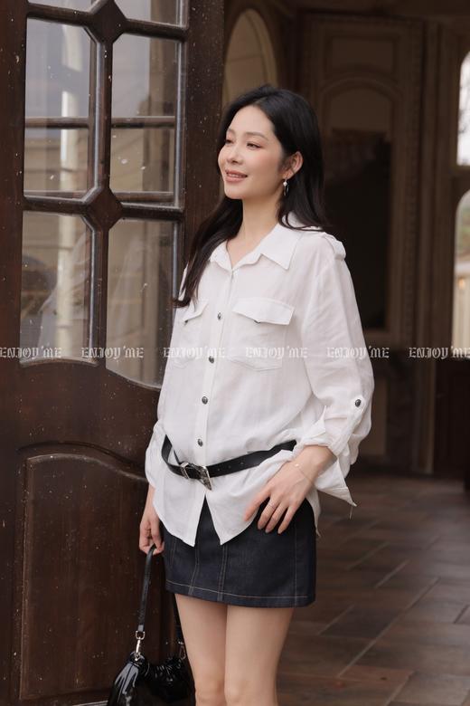 【门店同款】ENJOY夏季工装风腰带衬衫 170794093 商品图3