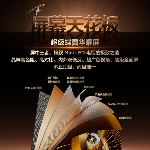 【新品上市】TCL电视 98X11L 98英寸 SQD-Mini LED 100%全局高色域 超级蝶翼华曜屏 万象分区 约2cm至薄 商品图4