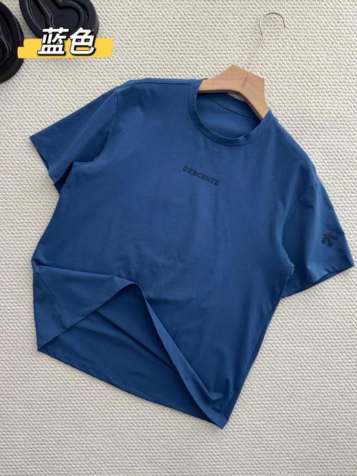 F040704夏季新款男女同款吸湿速干防晒极简通勤透气亲肤短袖T恤 商品图4
