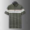 【DWP】大依优型大码男装夏季POLO衫短袖商务休闲条纹上衣棉质爸爸装T恤 商品缩略图2