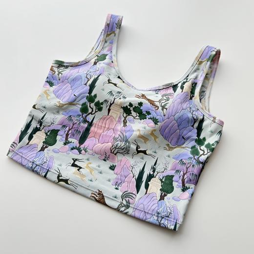 壁虎瑜伽【花间语】2604TZ520梦幻修腰印花两件套-偏小【5天发货】（一体式胸垫） 商品图6