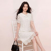 奢姿2026夏季大码女装蕾丝娃娃领连衣裙胖妹妹减龄珍珠包边A字裙9962894538 商品缩略图0
