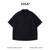 SDSA男装2026新款高贵轻奢潮牌高街侧按扣短袖宽松垂感衬衫 商品缩略图0