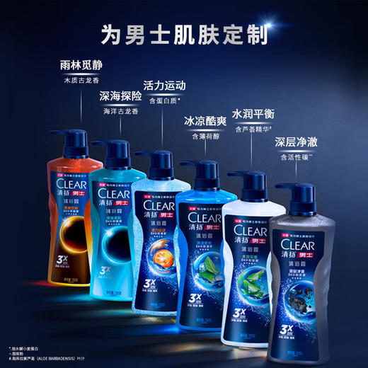 清扬男士沐浴露 商品图3