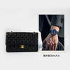 【95新】CHANEL香奈儿CF系列A01112 Y01295 94305中号黑金羊皮CF链条包单肩斜挎包女士030426AK11 商品缩略图9