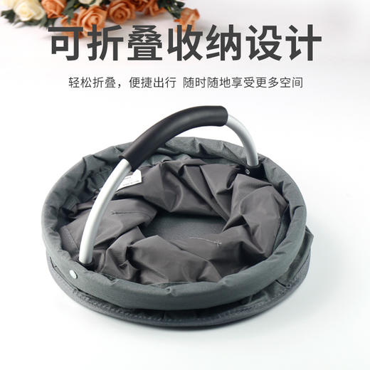 【可折叠大容量收纳！】户外沙滩篮轻巧便携野餐篮手提收纳洗漱包洗澡篮家用工具篮可折叠。xb 商品图2